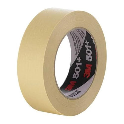 3M 501+ High Temperature Masking Tape, Tan, 1.88 in x 60 yds – Strong Holding Power for Automotive, Specialty Vehicle and Industrial Markets
