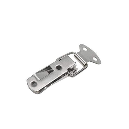 10pcs Spring Loaded Toggle Latch with Padlock Hole, Stainless Steel, Silver - size: 74mm/2.9" 10pcs A