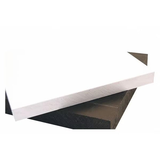 Black HDPE Sheet Stock 12"" L x 12"" W x 0.250"" Thick, 1ZAU8-A