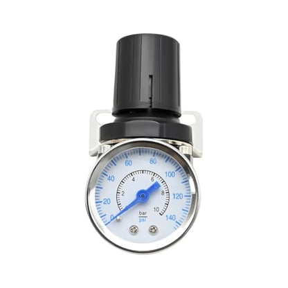 Low Pressure Air Regulator, Air Compressor Pressure Regulator With Bracket and Gauge Female Thread 1/4 NPT Adjustable AR2000-N02 (0-40 PSI), Replace for Pneumatic Cylinder Badger Airbrush