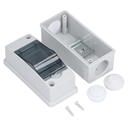 2 Way Breaker Box, IP65 Waterproof DIN Rail Enclosure