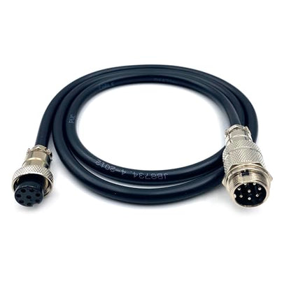 3.28 ft GX20 8 Pin Male to Female Cable, GX20 8Pins Female to Male Head Aviation Cordset Electrical Connector Panel Mount Circular Metal Adapter Cordset for Ships 5A 200V 20AWG (1meter) - size: GX20 8Pin