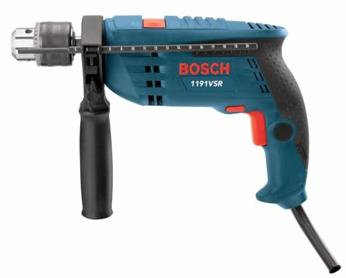 BOSCH 7.0 Amp 1191VSRK Hammer Drill with 360-Degree Auxiliary Handle
