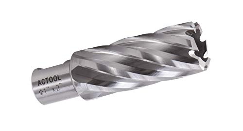 1" Diameter × 2" Depth of Cut HSS ANNULAR Cutter with 3/4'' Weldon Shank - size: 1'' x 2''