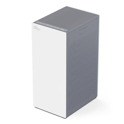 COWAY Air Purifiers for Large Room Whole Home Up to 4,253ft², 2 Sets of XL Washable Pre-Filters and HEPA Filters for Dual Purification, AQI, Turbo Mode, Timer, Wheels, 5yr Warranty, ProX(W) - style: AIRMEGA ProX White