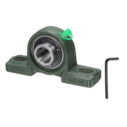 uxcell UCP204 Pillow Block Bearings 20mm Bore Self Alignment Solid Cast - size: UCP204 (Bore 20mm)