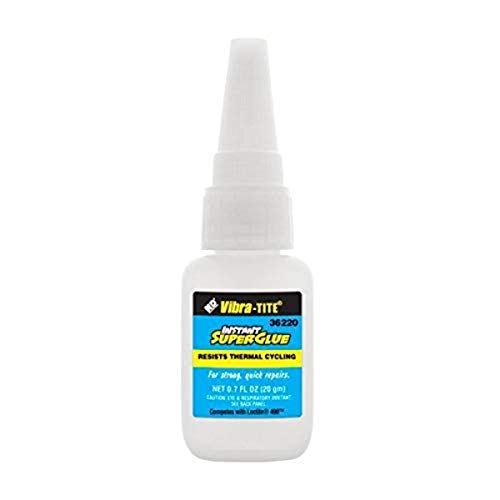 Vibra-TITE 362 General Purpose Instant Superglue: Gap Filling-Thermal Cycling - 20 gm bottle - size: 20 grams