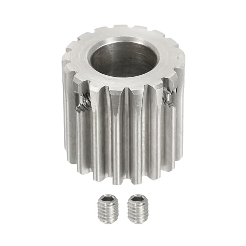 uxcell 1 Mod 17T Spur Gear 10mm Bore, 304 Stainless Steel Pinion Gear - size: 1 Mod 17T, 10mm