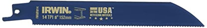 IRWIN Tools Reciprocating Saw Blade, Metal-Cutting, 6-Inch 14 TPI, 5 Pack (372614P5) - size: 6", style: 14TPI / 14TPI / 5-count
