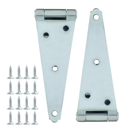 Hordion 2Pcs Strap Hinge Shed Door Hinges, 6 Inch Heavy Duty Gate Hinges - size: 6 Inch, 2Pcs