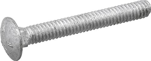 Hillman Hot Dipped Galvanized Carriage Bolt 1/2" x 2-Inch"- 50 Pack 812608 - size: 50-Pack, style: 1/2 x 2"