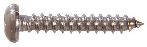 The Hillman Group 70906 8 X 3/4-Inch Stainless Steel Pan Head Square Drive Sheet Metal Screw, 100-Pack