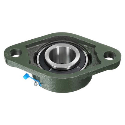 uxcell 2pcs UCFL209-26 Pillow Block Bearings 1-5/8 inch Bore Self Alignment, Solid Cast Iron Base Mounted Chrome Steel Bearings - size: UCFL209-26