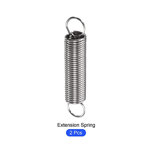 METALLIXITY Extension Spring (1.5x15x80mm/0.06"x0.6"x3.15") 2Pcs, Stainless Steel Tension Spring Wire - for Home Repair Construction Machinery - size: 0.06"x0.6"x3.15"