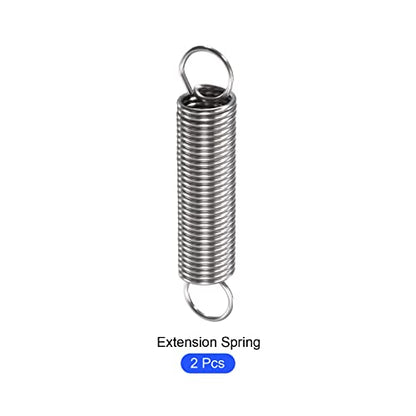 METALLIXITY Extension Spring (1.5x15x80mm/0.06"x0.6"x3.15") 2Pcs, Stainless Steel Tension Spring Wire - for Home Repair Construction Machinery - size: 0.06"x0.6"x3.15"