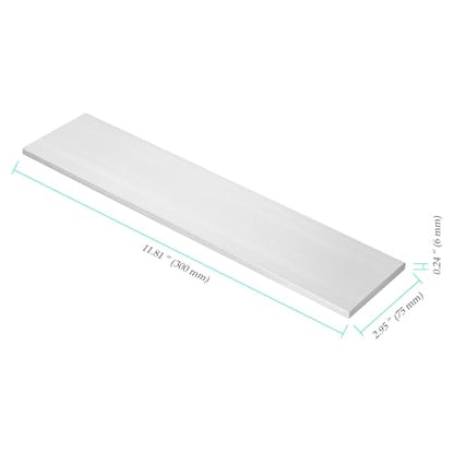 4 Pack Aluminum Flat Bar, 3 x 12 x 1/4 inch 6061 General Purpose Plate, Square Aluminum Plate Solid Mill Stock for lndustry, Crafting, 6 x 75 x 300 mm