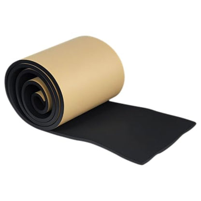 Sponge Neoprene with Adhesive Foam Rubber Sheet, 1/2 "T x 12" W x 118" L for Weatherproofing,Gasket Seals, Crafts,Soundproof Padding, Vibration Dampening, Aquarium Leveling Mat - size: 1/2” Thick X 12” Wide X 118” Long