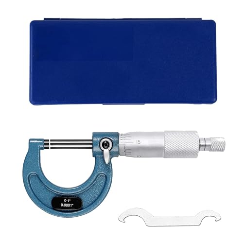 HDLNKAK 0-1" Outside Micrometer + 6 Pack Telescoping Gage Set + Digital Vernier Caliper (Green), 6 Inch Caliper Tool for House, Alloy Precision Micrometer, Machinist Toolhold/DIY,