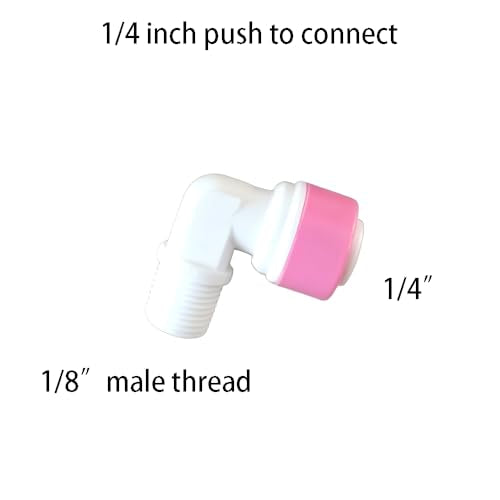 Malida 1/4 inch Quick Connect Check Valve for RO purifiers Water Reverse Osmosis System (Male Elbow Check Valve) - style: Male Elbow Check Valve