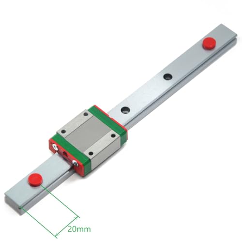 200mm MGN15 Linear Rail Guide with MGN15C Carriage Block for DLP UV 3D Printer and CNC Machine - size: 200mm, style: Rail+MGN15C
