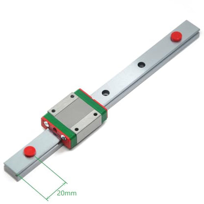 200mm MGN15 Linear Rail Guide with MGN15C Carriage Block for DLP UV 3D Printer and CNC Machine - size: 200mm, style: Rail+MGN15C