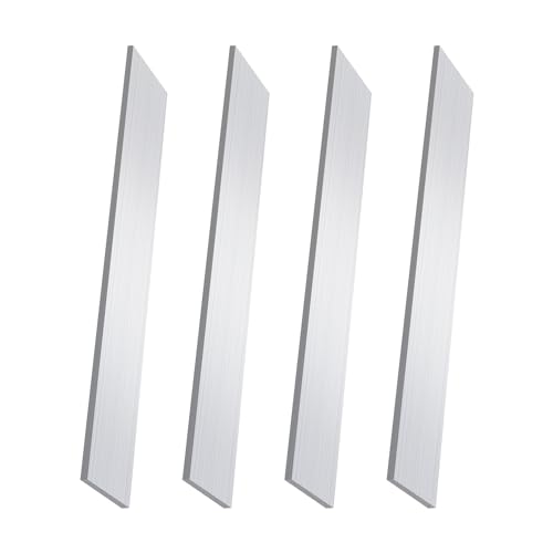 6061 Aluminum Flat Bar, 1/4" x 1" x 12" Rectangle Aluminum Bar Stock, T6511 Solid Mill Stock for Industrial Building, DIY Projects, Metal Crafting and Fabrication（4 Pcs ） - size: 1/4" x 1" x 12"