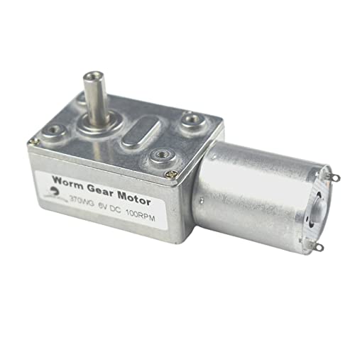 CHANCS 370WG Worm Geared Drive Motor 6V DC 100RPM for Range Hood Nesting Machine Smart Equipment - size: ‎6V, style: 100RPM