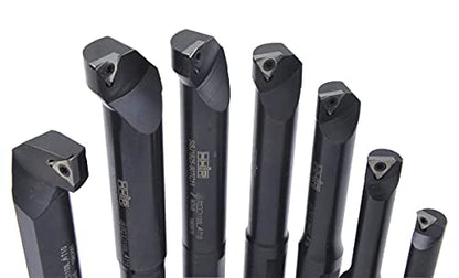 HHIP 1001-0718 7 Piece 18mm Round Shank Indexable Boring Bar Set - size: 18mm Round Shank, style: 7 Piece Set