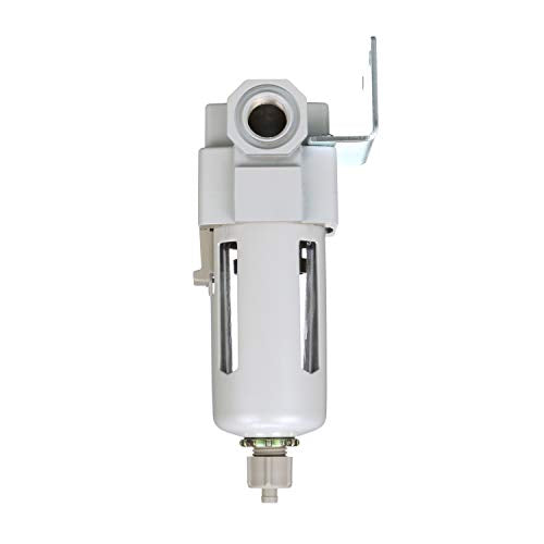 PneumaticPlus SAFM300-N03B Coalescing Filter 3/8" NPT, 0.1 Micron - size: 3/8" NPT, style: Poly Bowl - Manual Drain
