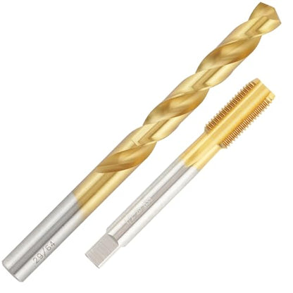 1/2-20 Ti-Coated Tap and 29/64 Drill Bit Set - size: SAE 1/2"-20 Tap & 29/64" Drill