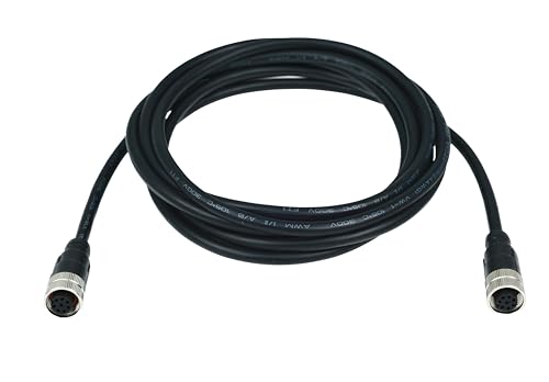 M12 8-Pin Double Female Connector Cable – Industrial Waterproof Sensor Extension Wire, A-Coded Safe Signal Cord for Automation, Robotics, Machinery - size: 1m, style: 8pin Double Female