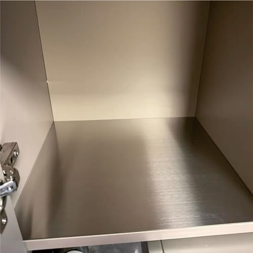 316L Stainless Steel Sheet 12x12x0.031 (23 Ga) 2 Pack, Brushed Metal Plates for Home DIY, Jewelry Making, Model Building - Rust Resistant, Cut-to-Size Ready - size: 12"x12"x1/32"(2Pack)