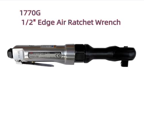 1770G 1/2" Edge Series Drive Air Ratchet Wrench, 55 ft-lbs Max Torque Output, 170 RPM, Comfort Grip, Compact, Lightweight, Black Replacement for Ingersoll Rand 1770G