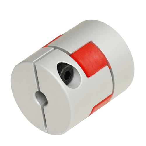 Flexible Shaft Coupling OD 20mm Length 25mm Bore 05mm, Aluminum Alloy Anodized Coupler for CNC Routers, 3D Printers, and Automation Equipment - size: 05mm-05mm