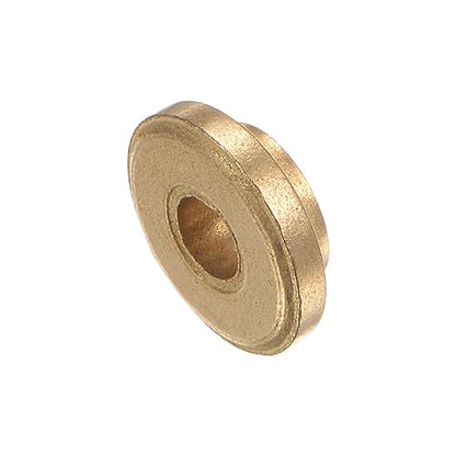 HARFINGTON 8pcs Flange Bearing Sleeve 4mm Bore 8mm OD 4mm Length 2mm Flange Thickness Bronze Bushing Self Lubricating Bushings Sleeve for Industrial Equipment - size: 4mm x 8mm x 4mm