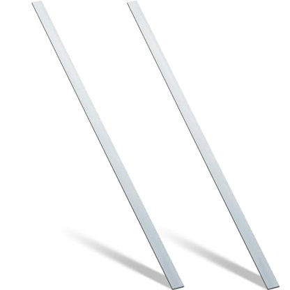 Yaocom 2 Pcs 304 Stainless Steel Flat Bar, 48" L,1-1/2" W,1/8" T - size: 48" L,1-1/2" W,1/8" T