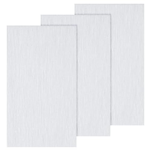 PATIKIL 6061 T651 Aluminum Sheet Metal 4 x 6 x 1/4(0.236") Inch 3Pcs Flat Plain Aluminum Plate Covered Stock with Protective Film, Heat Rectangle 6MM for Lndustry Crafting - size: 4" x 6" x 1/4"