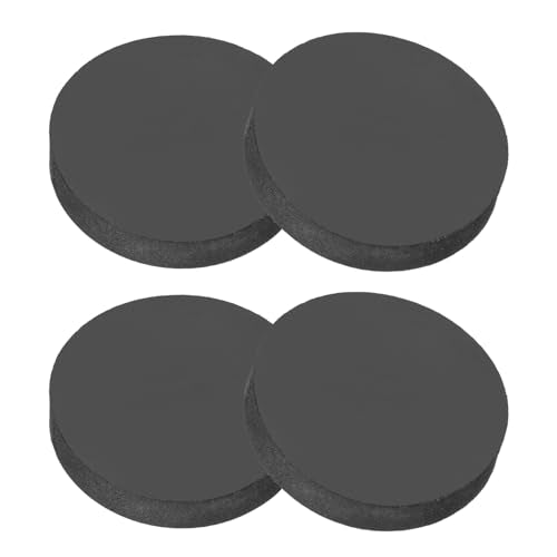 PATIKIL Rubber Solid Discs Washers 40mm OD x 8mm Thick Black 4 Pcs - size: 40mm x 8mm