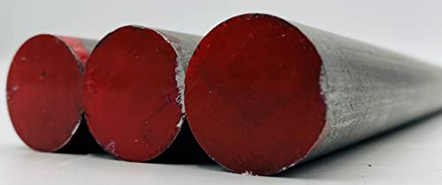 Metal Made Easy 1018 Steel Cold Rolled Round Bar 3/4" Dia. x 12" (Pack of 3!) for Fabrication Welding, Forging, Drilling, Machining, Cold Drawing and Heat Treating.