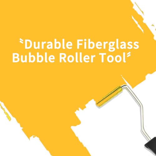 Fiberglass Roller Kit Bubble Paddle Tool Aluminum Head for Mold Resin Composite Epoxy Laminate Set Black Laminating Paint Roller for Fiber Glass Tub Shower Bathtub Boat Repair 3 Inch