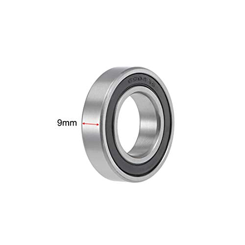 uxcell 6904-2RS Deep Groove Ball Bearings 20mm x 37mm x 9mm Double Sealed Chrome Steel Z2 ABEC1 10pcs - size: 20mm x 37mm x 9mm