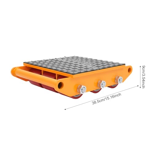 Cashewnuts 4 PCS Heavy Duty Machine Dolly Skate Machinery Roller Mover - size: 4 Packs-PU Wheels