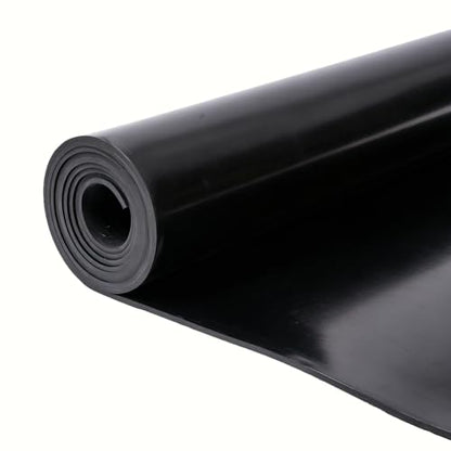Nisorpa Neoprene Rubber Sheet Roll 3.3x9.8 ft 1/8'' Thick Rubber Roll - size: 3.3 x 9.8 FT