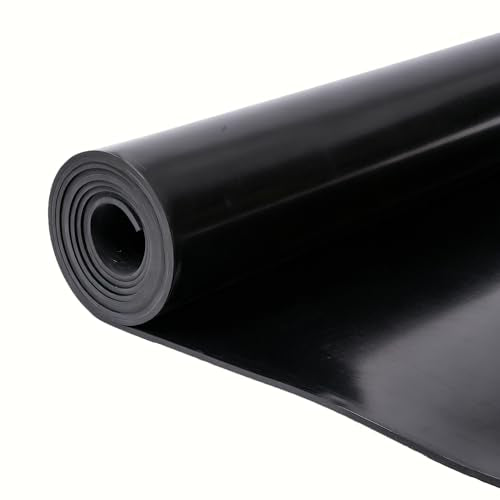 Nisorpa Neoprene Rubber Rolls 3.3x6.6 ft 1/8'' Thick Rubber Flooring Roll - size: 3.3 x 6.6 FT