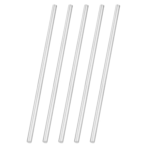 uxcell 5pcs 304 Stainless Steel Round Rods, 3/16" Dia x 6" Length Stainless Steel Metal Solid Shaft Rod Bar for Industry Use Metal Working Hobbies DIY Craft, Silver - size: 3/16" Dia x 6" Length