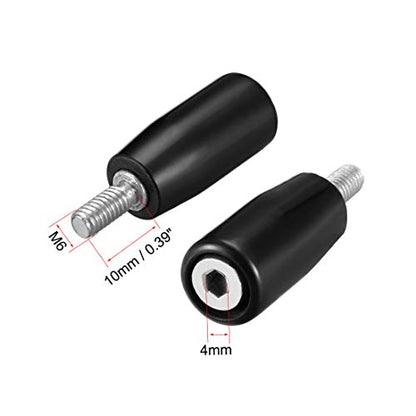 uxcell Revolving Handwheel Machine Handle M6 Male Threaded Stem for Milling Machine - size: M6 x 32mm