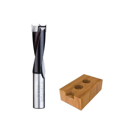 HUHAO 12mm Carbide Tipped Brad Point Boring Bit,Right Hand Dowel Drill Bits - size: 12mm Dia x 70mm Long x 10mm Shank R