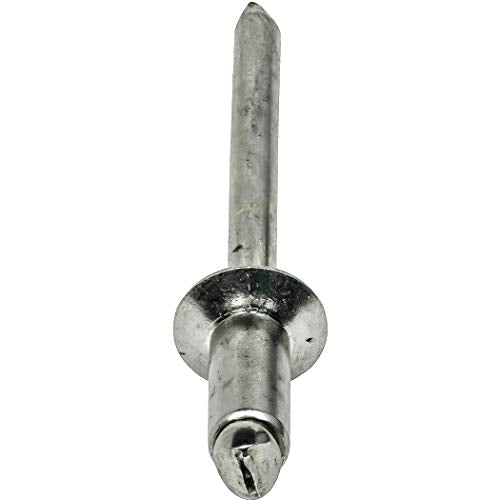 Fastenere - 3/16" x 1/4" Countersunk Head Pop Rivets - Aluminum, Stronger Steel Mandrel, Ideal for Flexible to Rigid Connections, Grip Range: .188" - .250" (50 pcs) - size: 3/16" x 1/4" (6-4) (50 Pack)