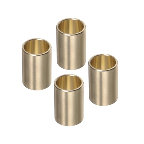 4pcs Cast Brass Oilless Sleeve Bearings - [5/8 Inch x 3/4 Inch OD x 1-1/8 Inch Length] Plain Wrapped Oilless Bushings - size: 5/8" x 3/4" x 1-1/8"