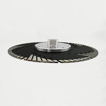 SHDIATOOL Diamond Turbo Blade Dia 9 Inch with Slant Protection Teeth Cutting Stone Granite Marble Concrete Brick with 5/8-11 Thread - size: 230mm(5/8-11 Thread)